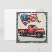 Rood, Wit, & Blauw: Glorie Feestdagenkaart (Voorkant / Achterkant)