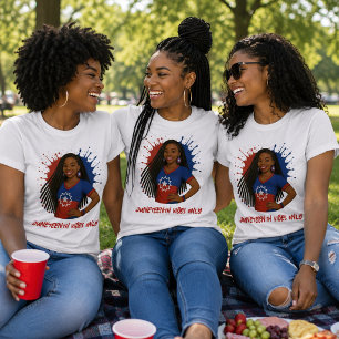 Rood, Wit & Blauw Juneteenth Sfeer Alleen T-shirt