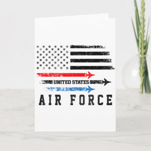 Rood Wit Blauw Luchtmacht Overvlucht Trots Amerika Kaart