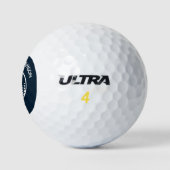 Rood Wit & Blauw Monogram Golfballen (Logo)