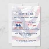 Rood, Wit, Blauw Oom Sam 4 juli Viering van de Ona Kaart (Achterkant)