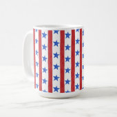 Rood Wit & Blauw Patriottisch Koffiemok (Voorkant links)