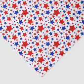 Rood wit blauw Patriottisch sterren Tissuepapier (Detail)