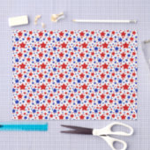 Rood wit blauw Patriottisch sterren Tissuepapier (Craft)