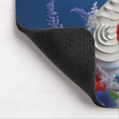 ROOD WIT BLAUW PATRIOTTISCH ZEEPAARDJE EN BLOEMEN MUISMAT (Hoek)