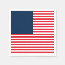 Rood Wit & Blauw Plezierige Patriottische Vrijheid Servet