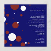 Rood, wit, blauw poka-weddenschap programma (Voorkant)