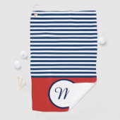 Rood Wit & Blauw Pret Monogram Golfhanddoek (Insitu)