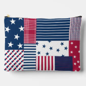 Rood, Wit & Blauw Quilt Etui (Voorkant)