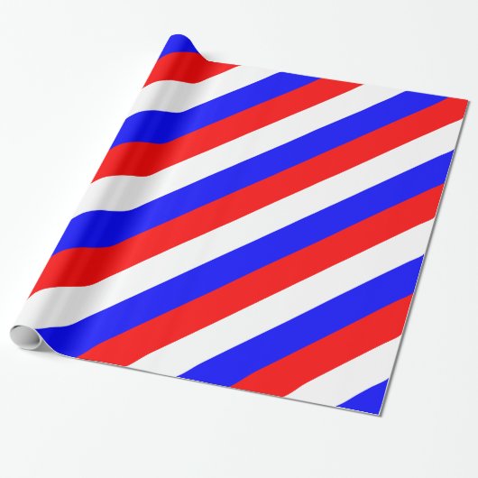 Rood Wit Blauw - Rusland Vlag Cadeaupapier (Uitgerold)