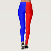 Rood Wit Blauw Strepen en Sterren Leggings (Achterkant)