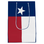 Rood Wit Blauw Texas Vlag Medium Cadeauzakje (Achterkant)