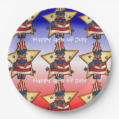 Rood wit & blauw Vierde Bord Beer document juli (Voorkant)