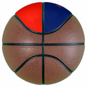 Rood, wit, blauw, vlag, sterren, pijlen, 4 juli basketbal (Rechts)