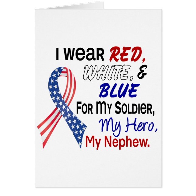 Rood wit blauw voor mijn Nephew (Voorkant)