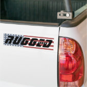 rood wit blauw VS vlag RUGGGED GEEK Tech Nerd Bumpersticker (Op Truck)