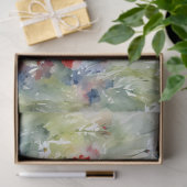 Rood Wit Blauw Waterverf Bloemen Decoupage Tissuepapier (Geschenk)
