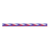Rood, wit, blauw Weave Grosgrain lint (Voorkant)