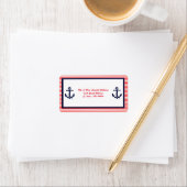 Rood Wit & Blauwe Anker - Adreslabels Etiket (Insitu)
