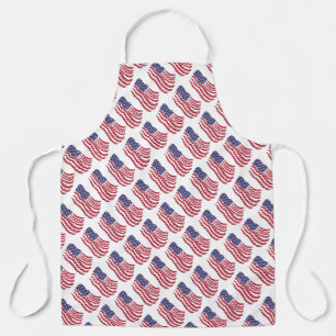 Rood Wit Blauwe Vlag Patroon Ontwerp Schort