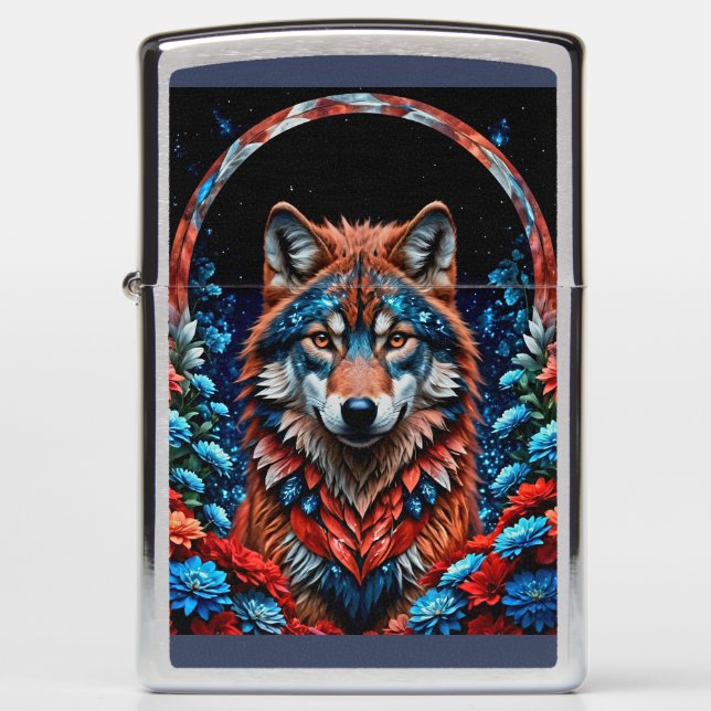 Rood, wit, blauwe wolf (Voorkant)