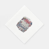 Rood Wit & Brouwsels Patriottisch Bier T-Shirt Ont Servet (Hoek)