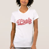Rood & Wit Bruid T-shirt (Voorkant)