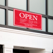 Rood Wit Business Open Planning Website Banner (Buitenkant Gebouw)