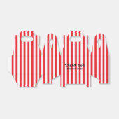 Rood & Wit Circus Strepen Party Favor Boxes Bedankdoosjes (Uitgevouwen)