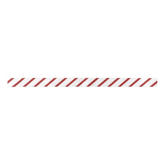 Rood Wit diagonaal streep Lint (Voorkant)