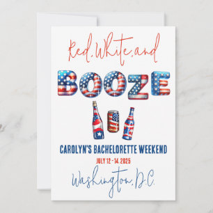 Rood, Wit & Drank, Patriottisch vrijgezellenfeest Kaart