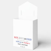 Rood, wit & due! 4 juli Baby shower Bedankdoosjes (Geopend)