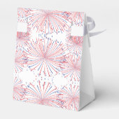 Rood, wit & due! 4 juli Baby shower Bedankdoosjes (Achterkant)