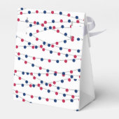 Rood, wit & due! 4 juli Baby shower Bedankdoosjes (Achterkant)