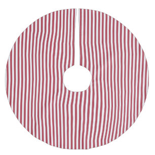 Rood & Wit Eenvoudig Smalle Streep Kerstmispatroon Kerstboom Rok