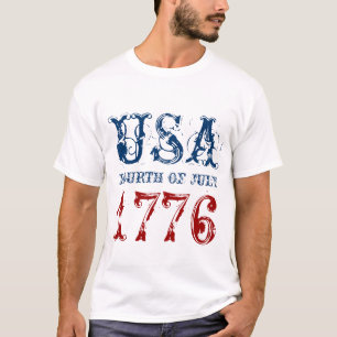 Rood wit en blauw 4 juli t shirt Verenigde State