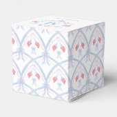 Rood, Wit en Blauw 4 juli Vlag Patroon Bedankdoosjes (Achterkant)