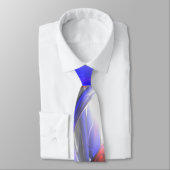 Rood, wit en blauw Abstract Stropdas (Gebonden)