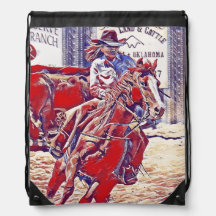 Rood Wit en Blauw All American Barrel Racer