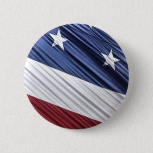 Rood, wit en blauw Amerikaanse patriottische vlag Ronde Button 5,7 Cm