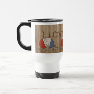 Rood, Wit en Blauw Armadillo-I Love Texas Reisbeker