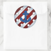 Rood, wit en blauw, autische Sticker (Tas)