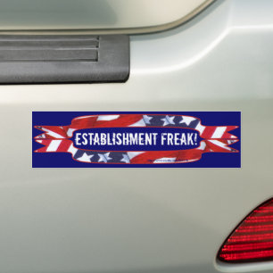 Rood, wit en blauw banners bumpersticker