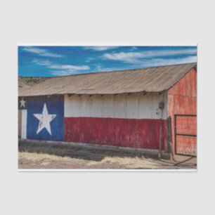 Rood, wit en blauw Barn - met sterren! Tissuepapier