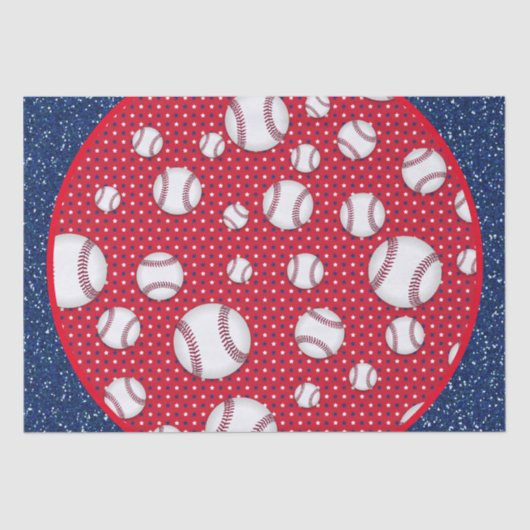 Rood Wit en Blauw Baseball Papier Bord (Voorkant)