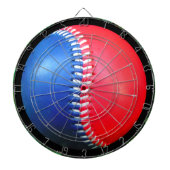 Rood wit en blauw basisbalkbord dartbord (Voorkant)
