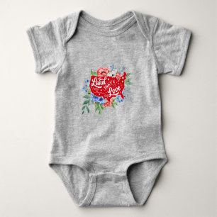 Rood wit en blauw bloemland waar ik van Baby Bo ho Romper