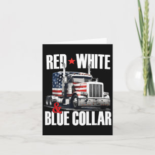 Rood Wit En Blauw Boord Patriottische Trucker VS Kaart