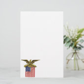 Rood wit en blauw briefpapier (Staand voorkant)