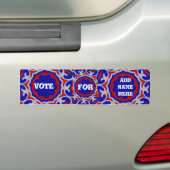 Rood, wit en blauw_ bumpersticker (Op auto)